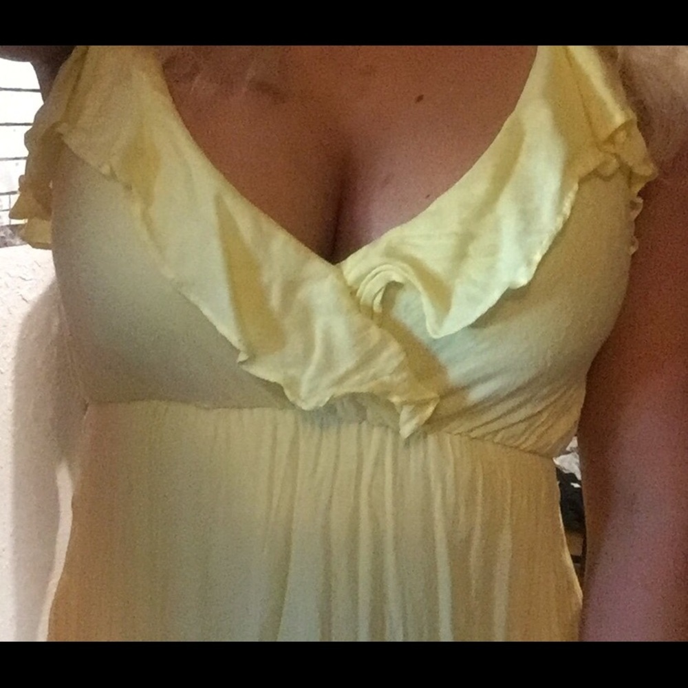 Yellow Ruffle Dress - Picture 5 of 5